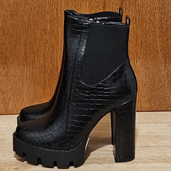 London Rag Beatriz/women's/ ankle boots/Block heel/Chunky platform/zipper/size 7 - Picture 6 of 14